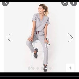 FIGS Limited Edition Cement XS Yola Skinny Scrub Pant